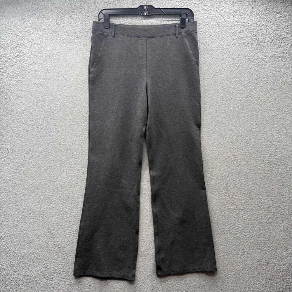 Quince Dark Gray Wide-Leg Dress Pants